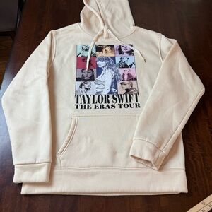 Source Unknown Cream Graphic Hoodie Taylor Swift Eras Tour